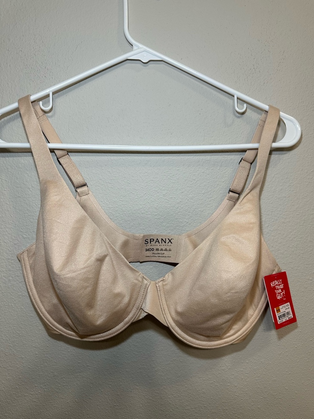 SPANX Pillow Cup Underwire Bra - Nude / Beige (Size 34DD)